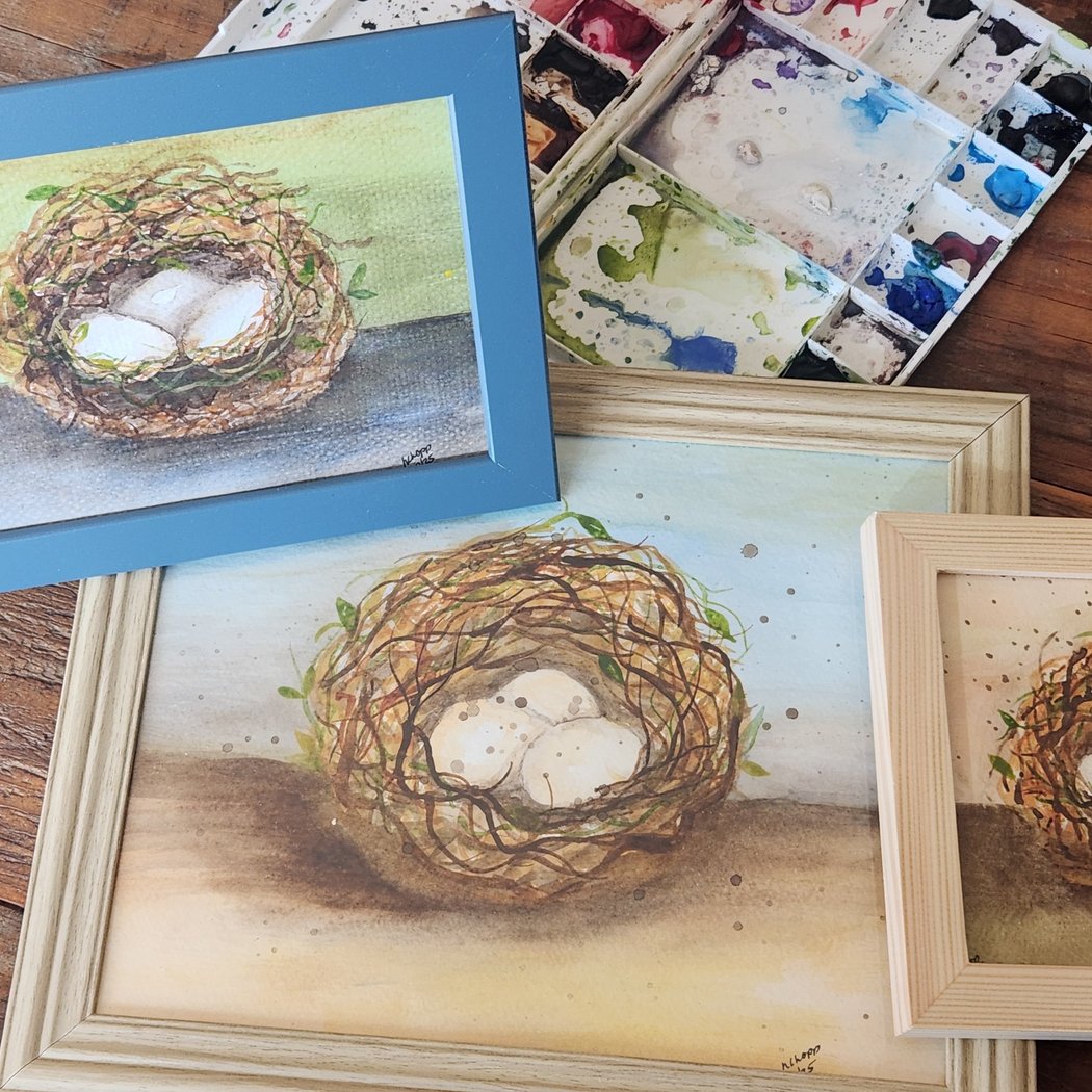 Bird's Nest in Watercolor with Nancie Chopp 1