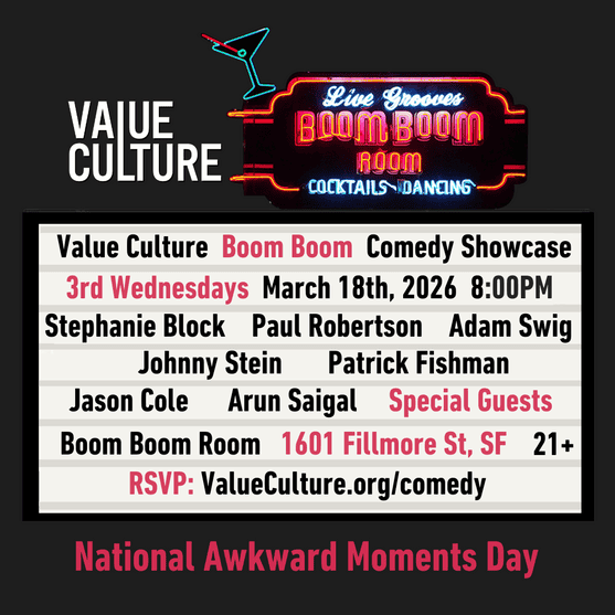 Value Culture BOOM BOOM Comedy Showcase 1