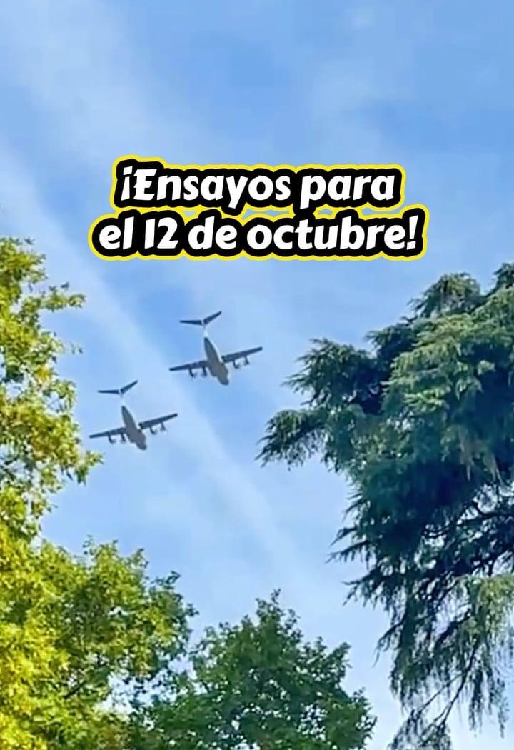 Rehearsals for the October 12th parade/air show