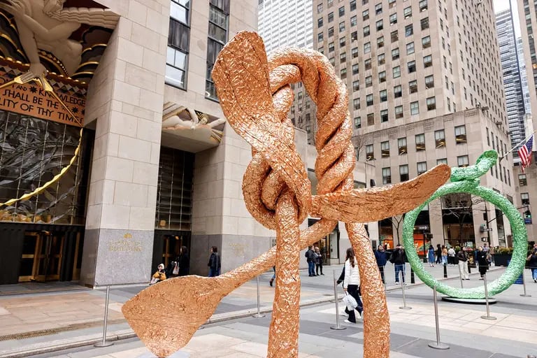 Chamberlain Goes Outdoors at Rockefeller Center 1