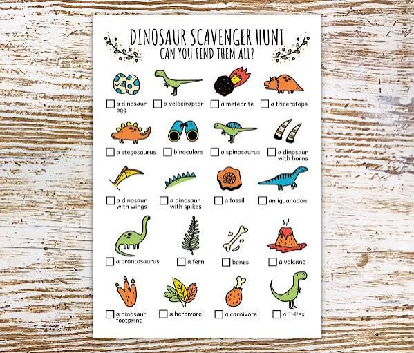 Scavenger Hunt and Adopt a Dino 2