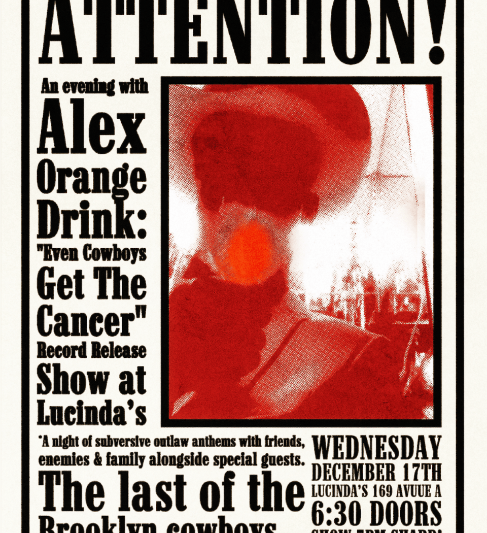 Alex Orange Drink 'Even Cowboys Get the Cancer' Record Release Show 1