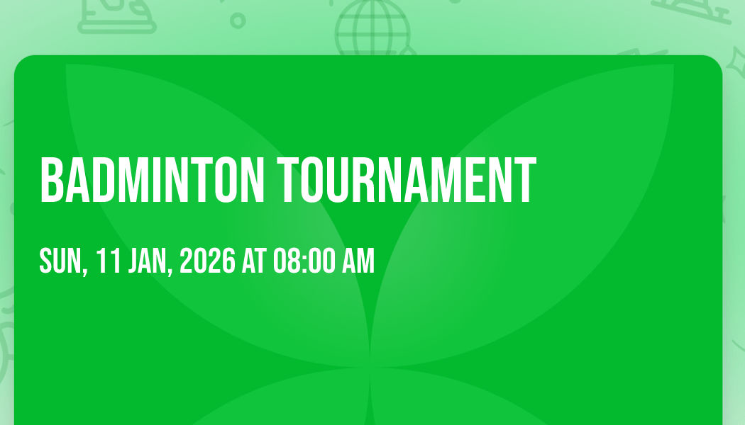 Badminton Tournament 1