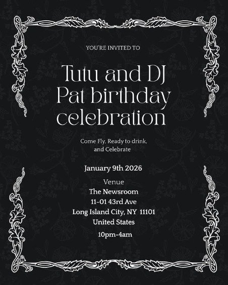 Birthday Celebration for Tutu and DJ Pat 1