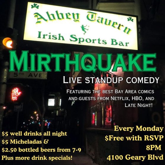 Mirthquake: Monday Live Comedy 1