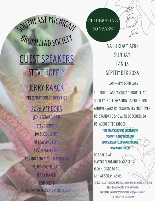 Bromeliad Society International Standard Show and Cactus and Succulent Plant Show