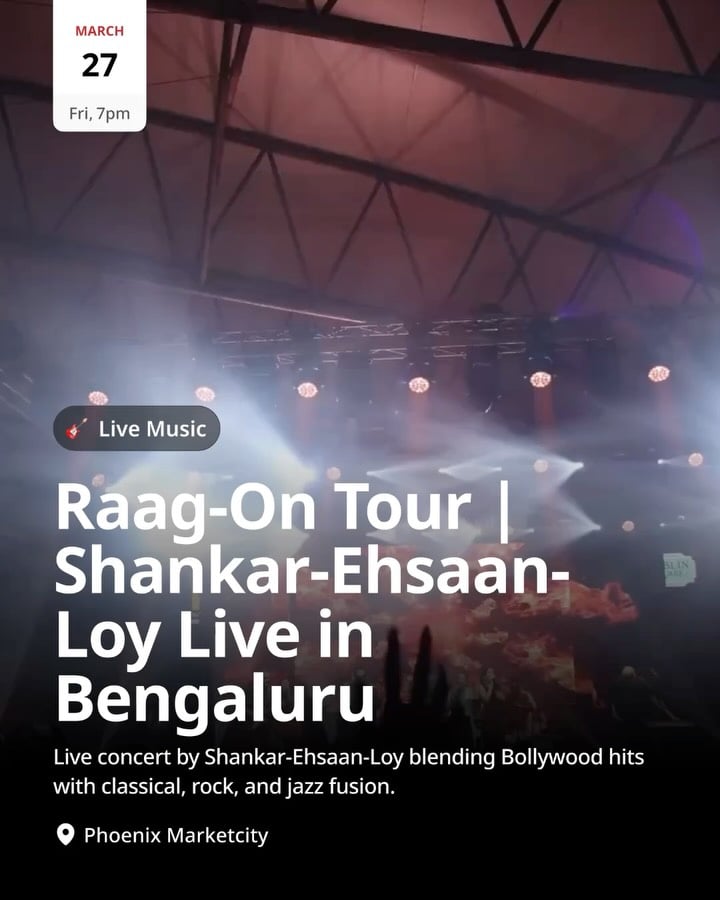 Raag-On Tour | Shankar-Ehsaan-Loy Live 1