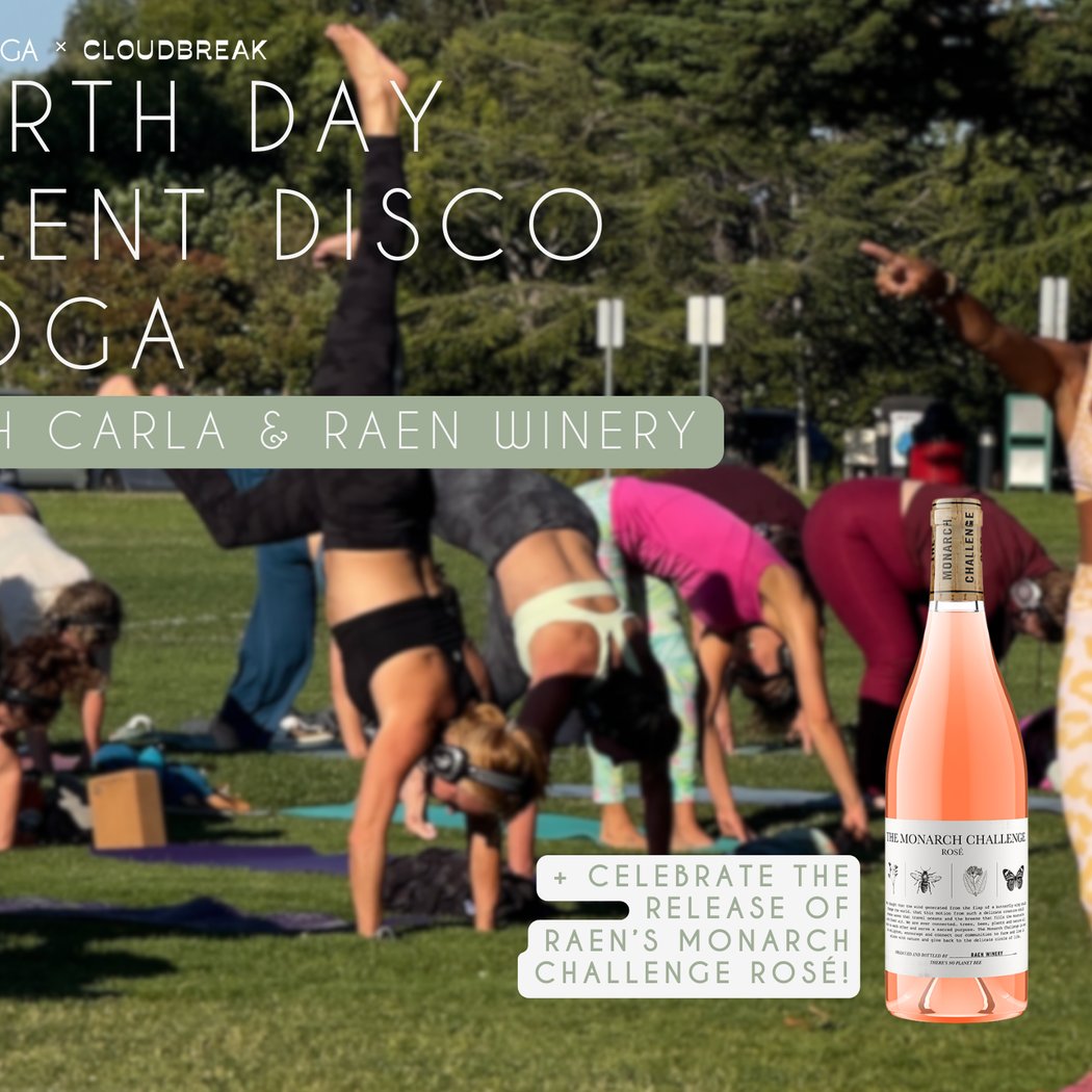 Earth Day Silent Disco Yoga with Carla and RAEN Winery 1