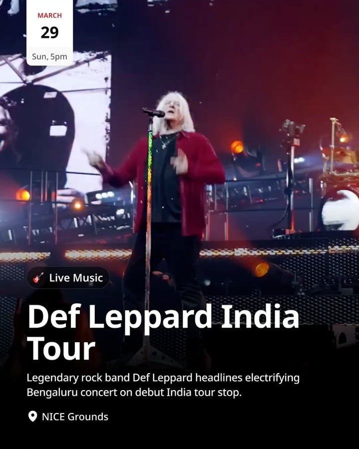 Def Leppard India Tour 1