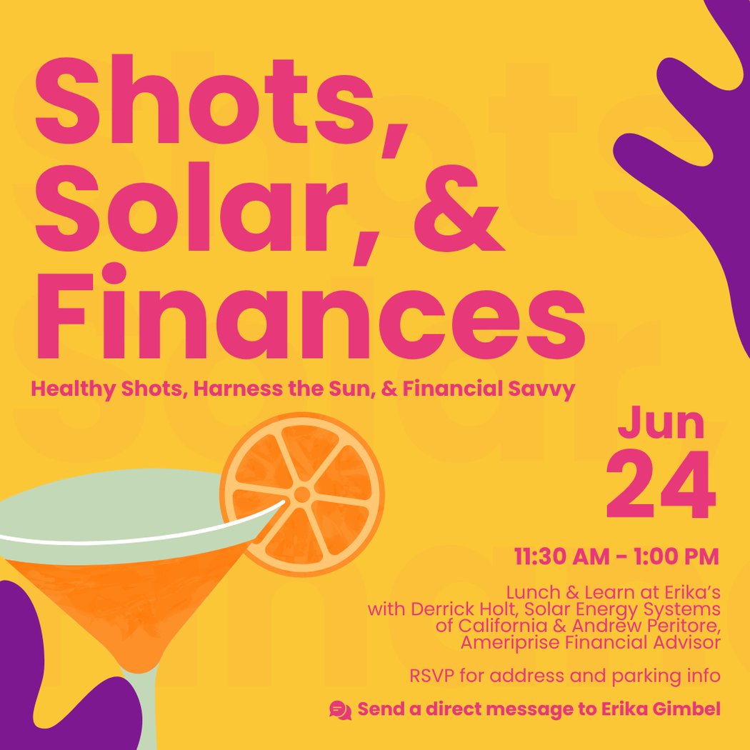 Shots, Solar & Finances 1