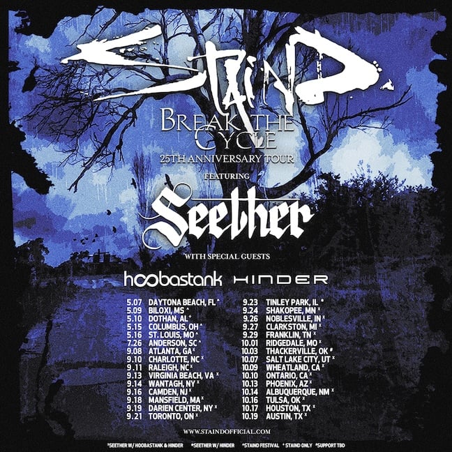 Staind, Seether, Hoobastank, Hinder