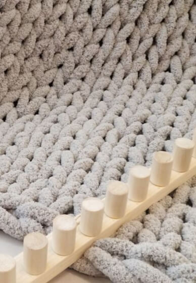 Chunky Knit Blanket Class 2