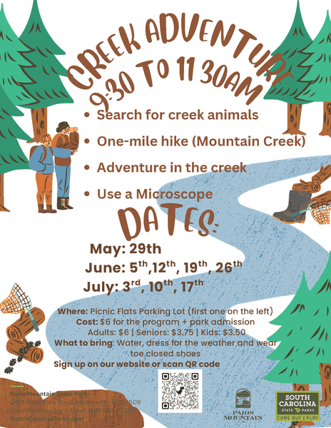 Creek Adventure at Paris Mountain State Park 1