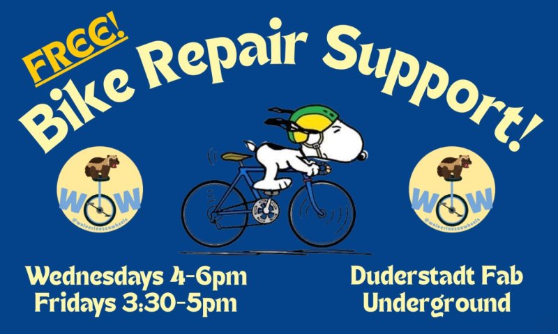 Wolverines on Wheels Bike Repair Hours 1