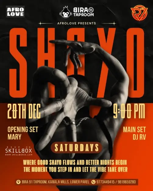 Afrolove Presents Shayo Saturdays 1