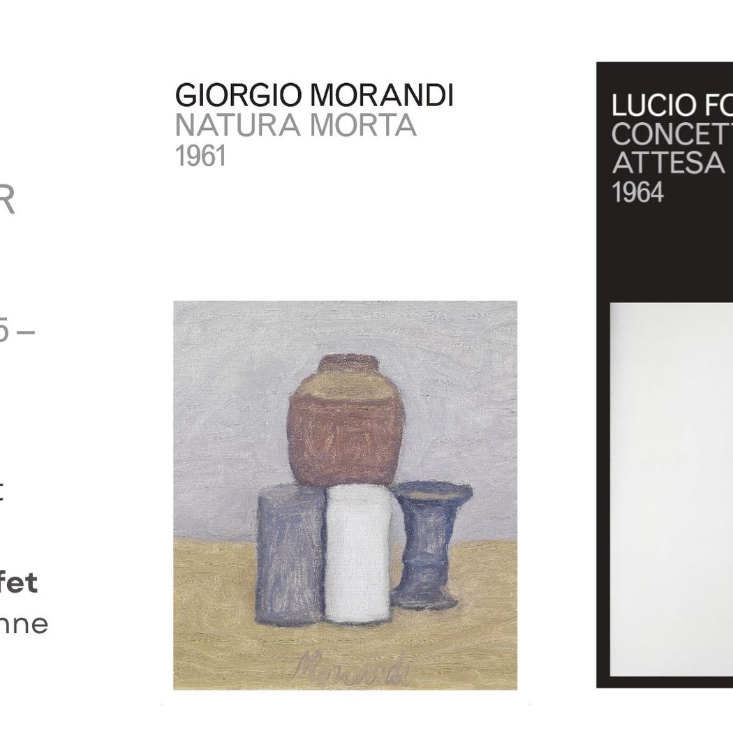 OEuvres d’honneur : MORANDI / FONTANA 1