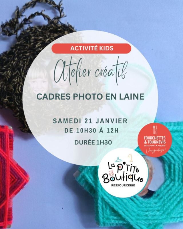 Atelier cadres photo en laine 1