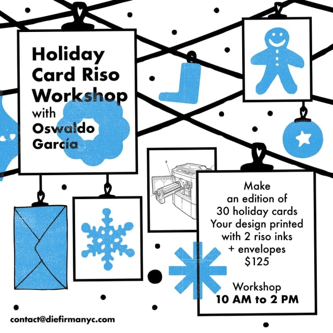 Holiday Card Riso Workshop With Oswaldo García 1