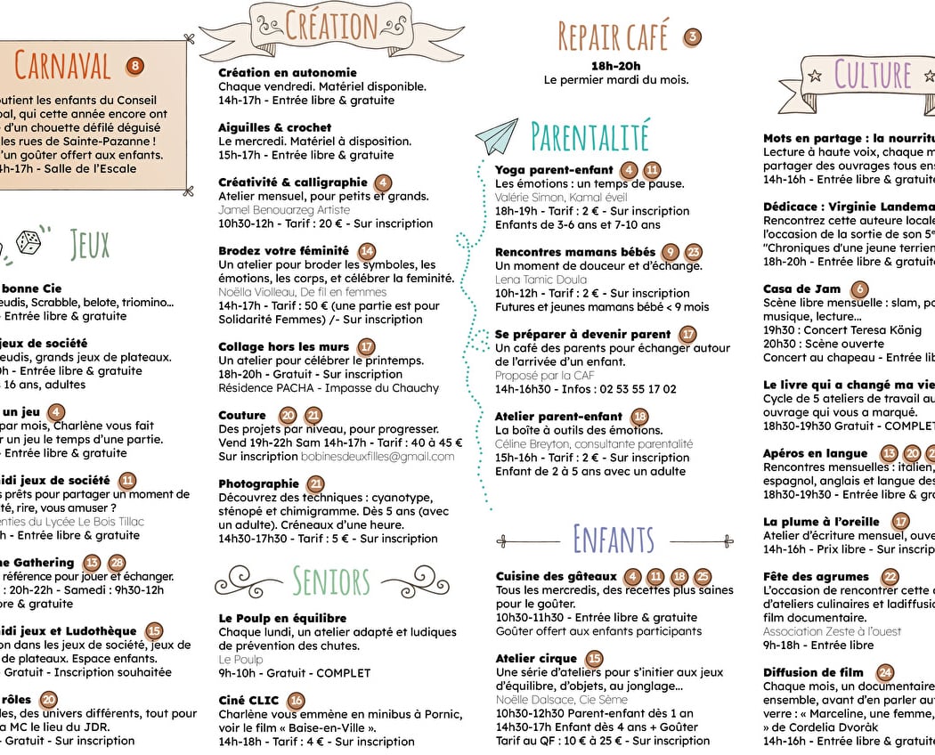 Programme de mars 3