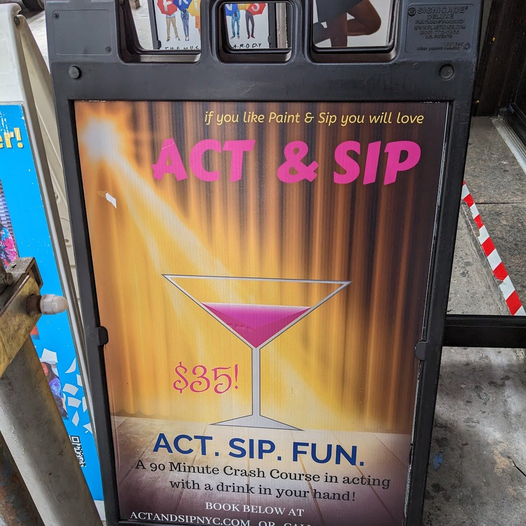 Act & Sip NYC: A Night of Drama and Drinks