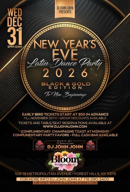 NEW YEAR'S EVE LATIN PARTY 1
