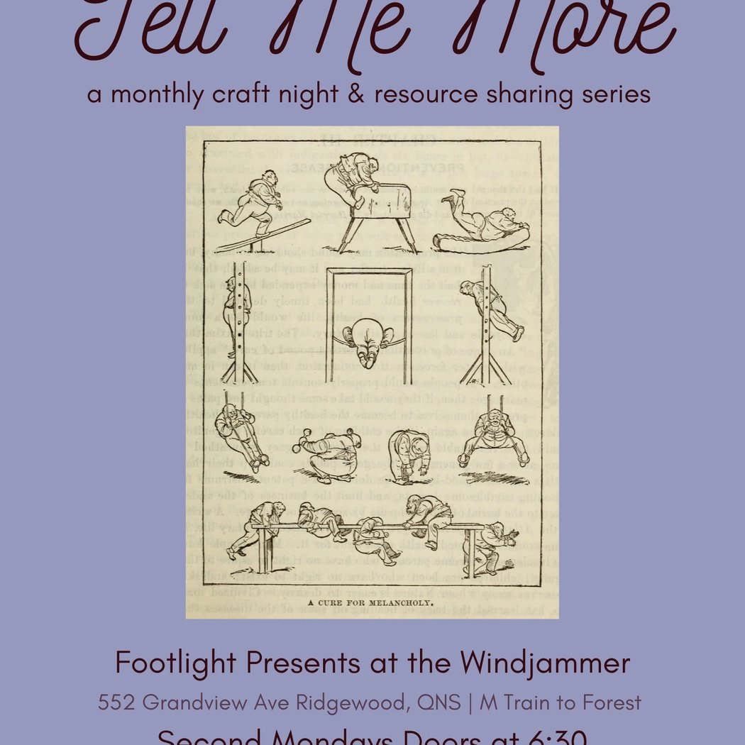 Tell Me More: A Community Craft Night & resource sharing series 1