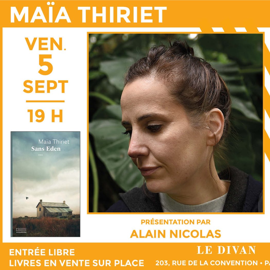 Lancement : Maïa Thiriet présente son premier roman « Sans Eden » 1