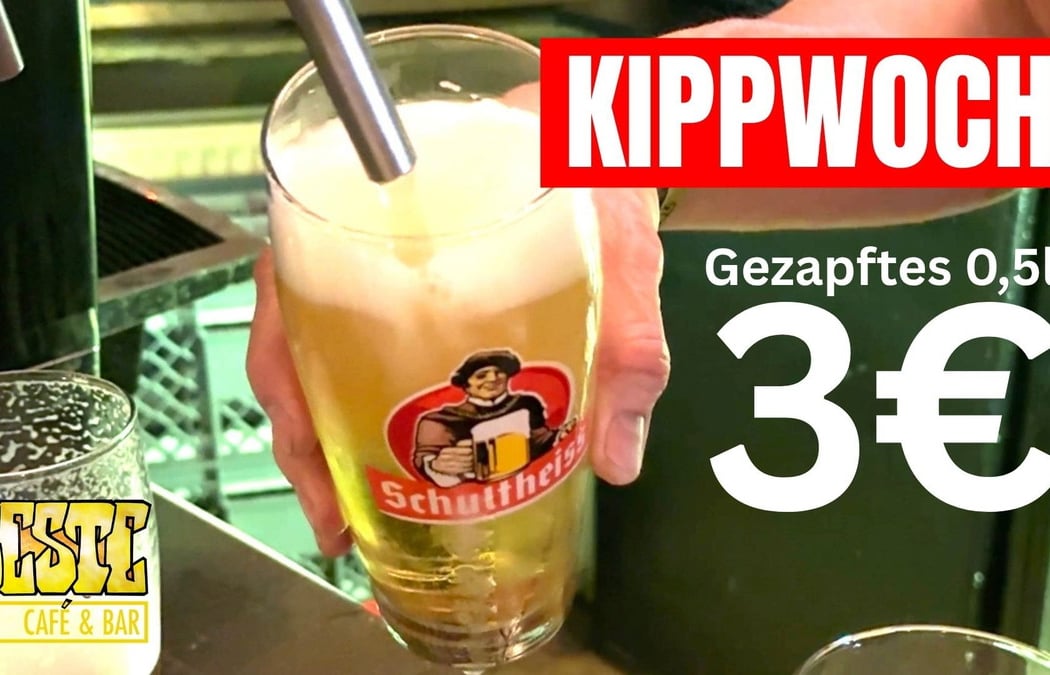 BESTE Kippwoch Gezapftes 0,5l 3 € bis 22 Uhr