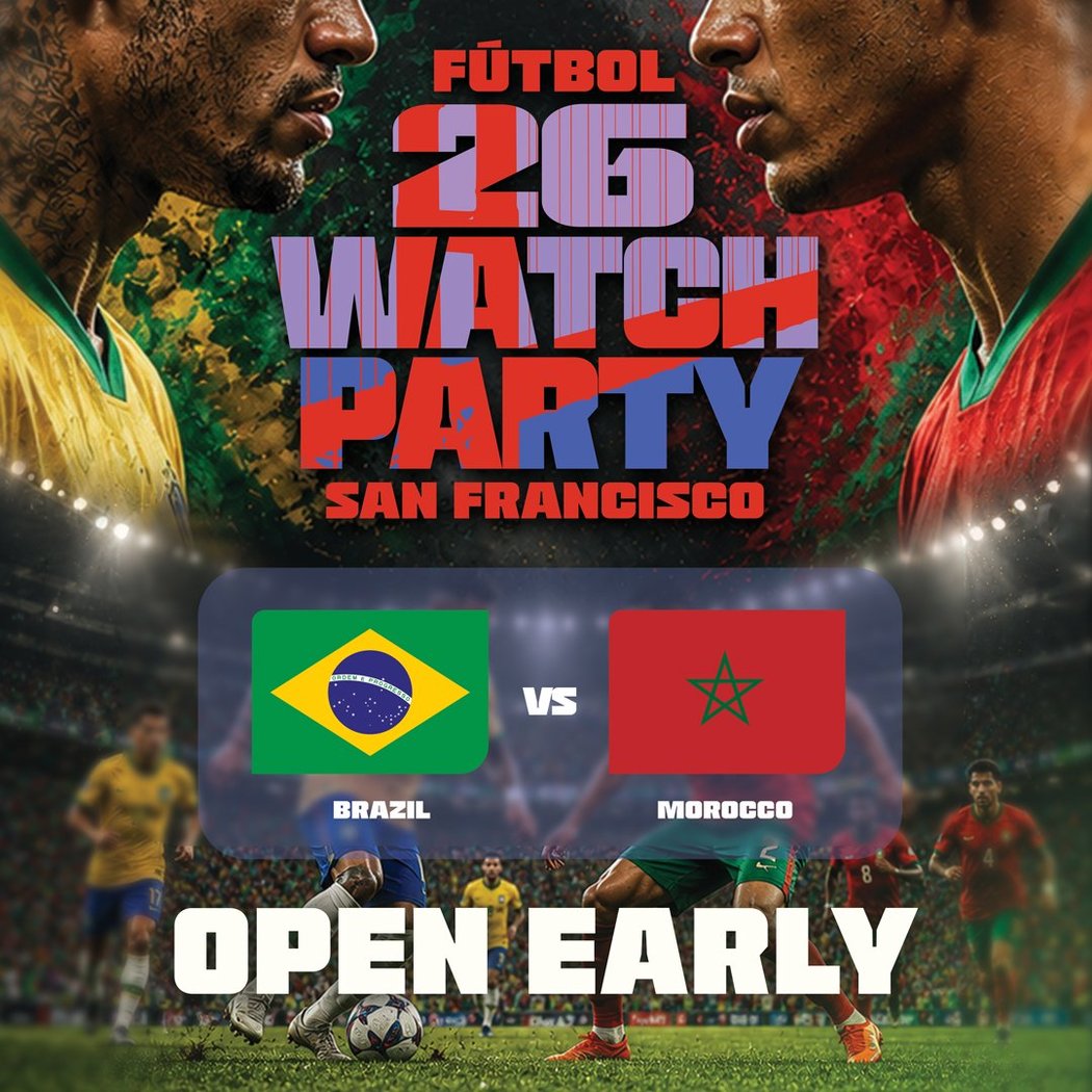 FUTBOL WATCH PARTY - Brazil vs. Morocco 1