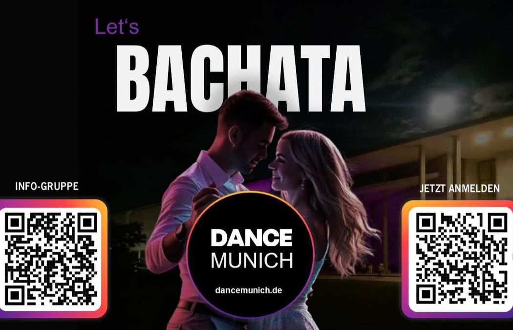 BACHATA-KURS (18/19/21 h) mit Social Dancing – für Singles & Paare! (mit oder ohne Vorkenntnisse)