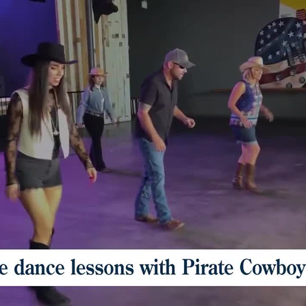 Pirate Cowboy Line Dancing 2