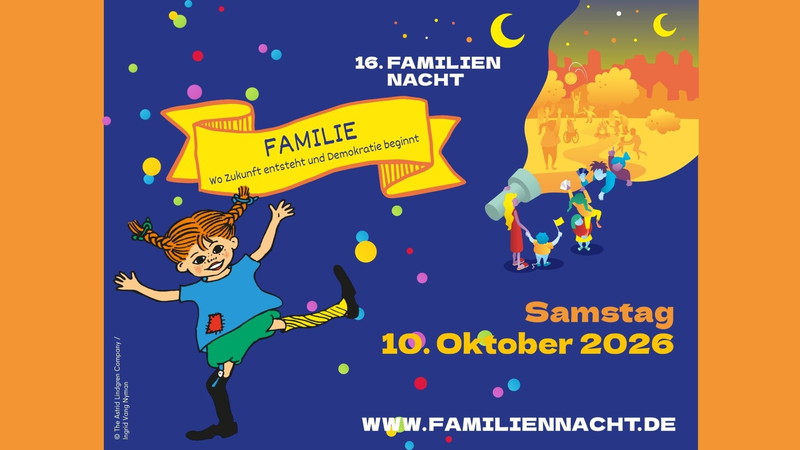 Familiennacht 2026 in der Humboldt-Bibliothek: Mit Pippi Langstrumpf und vielem mehr!