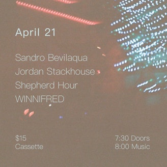 Sandro Bevilaqua, Jordan Stackhouse, Shepherd Hour, Winnifred 1