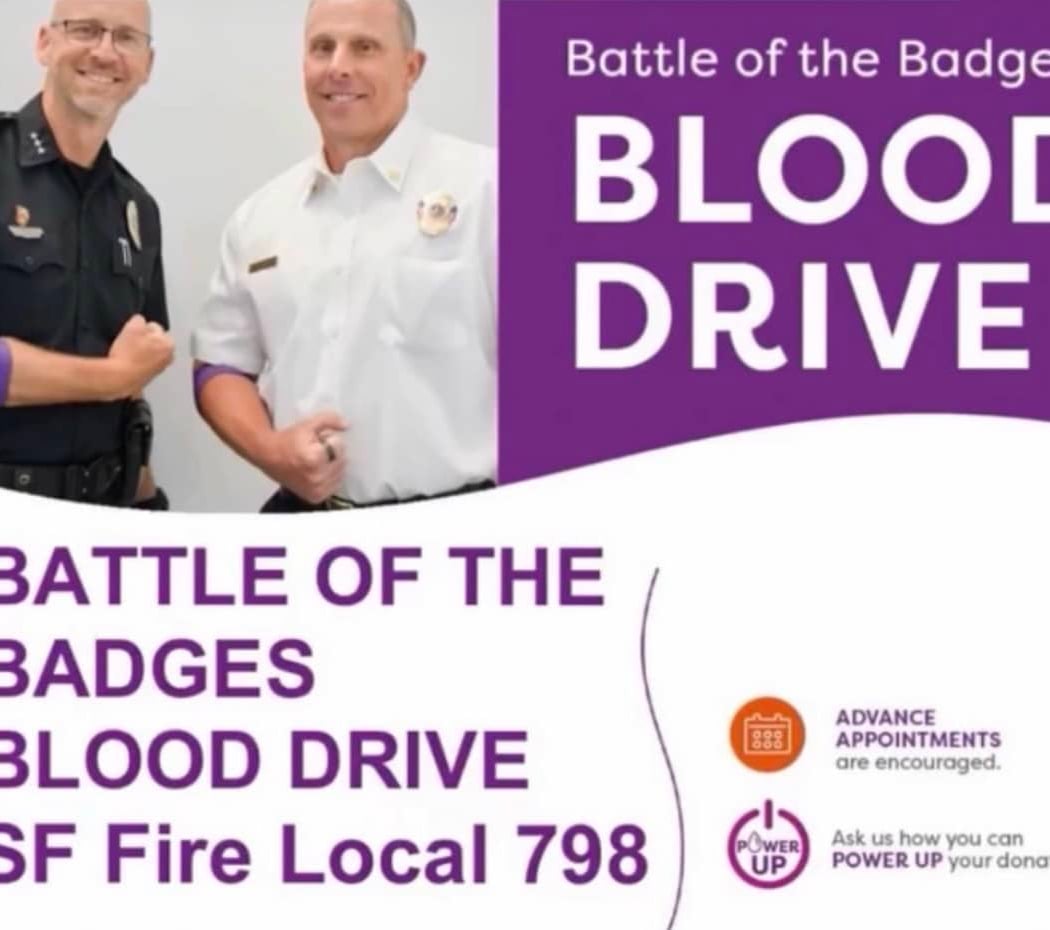 Battle of the Badges Blood Drive: SF Firefighters Local 798 1