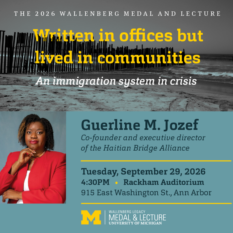 2026 Wallenberg Medal and Lecture