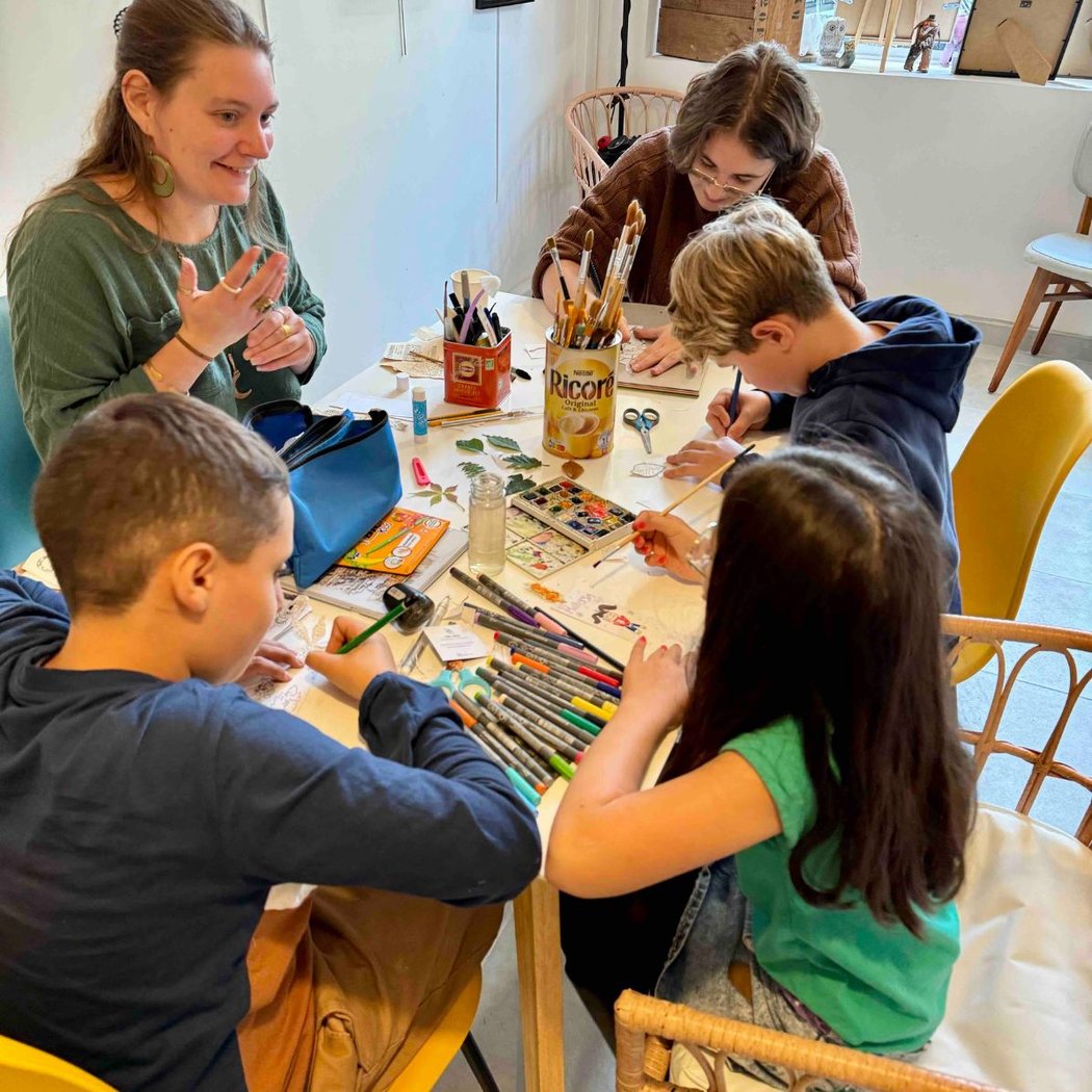 Atelier Fun'gi et Gribouillis, avec Ambre 2