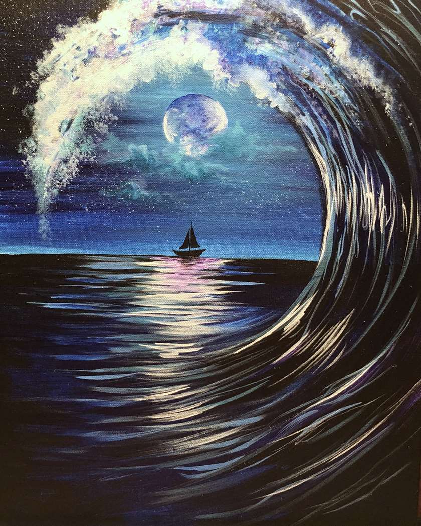 Moonlit Wave 1