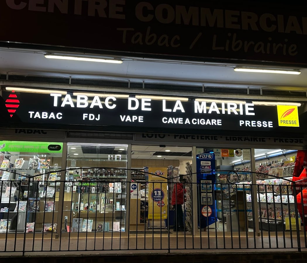 TABAC DE LA MAIRIE FDJ Presse Vape CAVE À CIGARES CBD PHOTOCOPIE PMU CAFE NICKEL 2