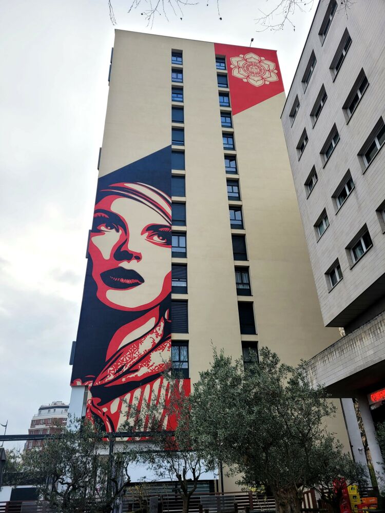 Street Art Graffiti Rise Above Rebel de OBEY 1