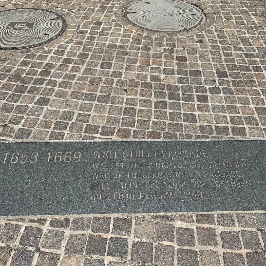 Wall Street Palisade Historial Marker 4