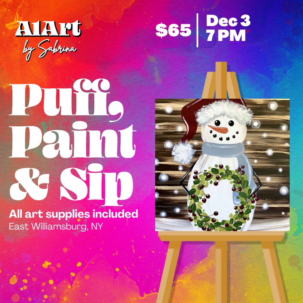 Puff, Paint and Sip Art Studio 1