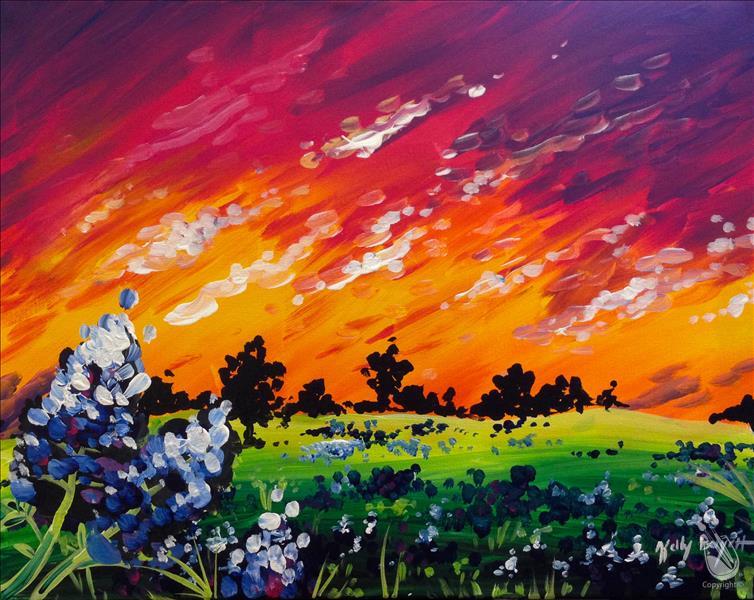 Discount Day, Bluebonnet Sunset 1