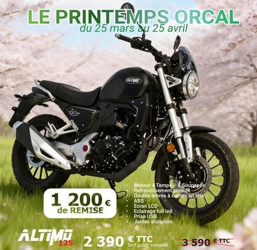 Super offre promo sur Orcal Altimo 125 1