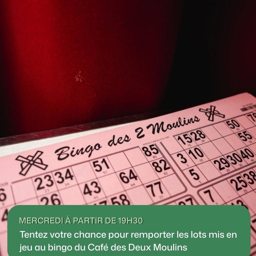 Bingo du Café des Deux Moulins