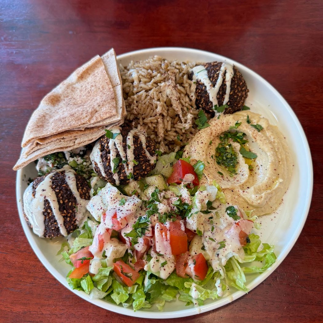 Razan's Organic Kitchen traditional and classic shawarma. 1