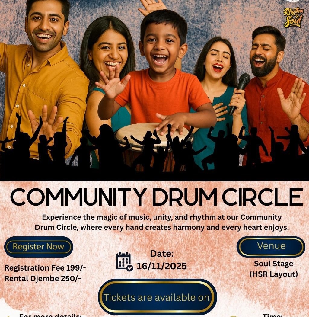 Bangalore Drum Jam – Community Drum Circle 1