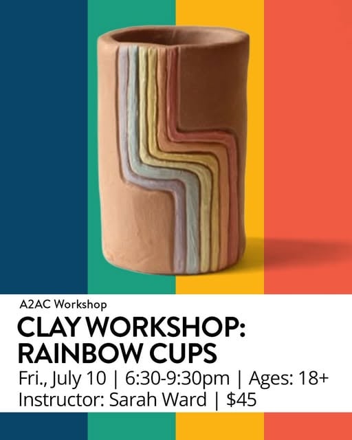 Clay Workshop: Rainbow Cups 1
