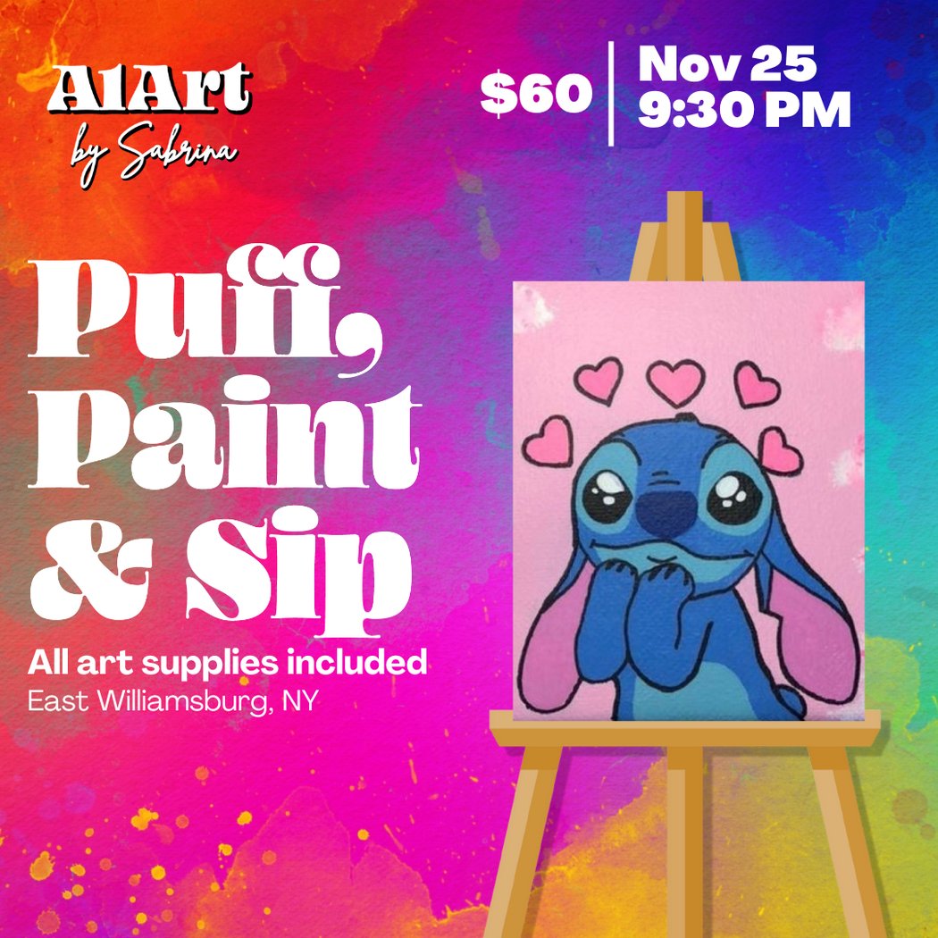Puff, Paint and Sip Art Studio 1