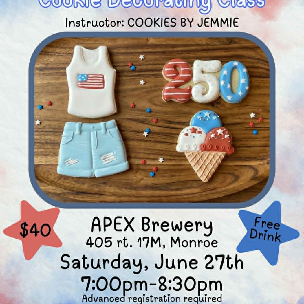 Cookie Decorating: Happy Birthday America 1