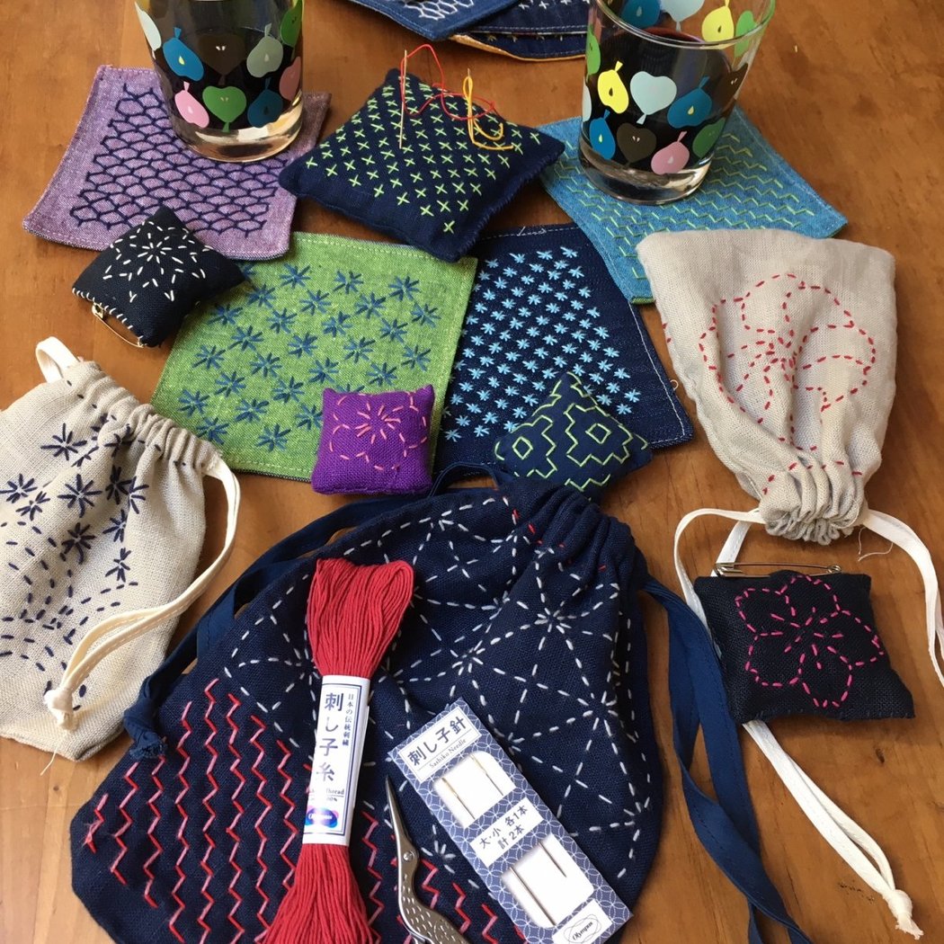 Sashiko Hand-Stitched Gifts 1